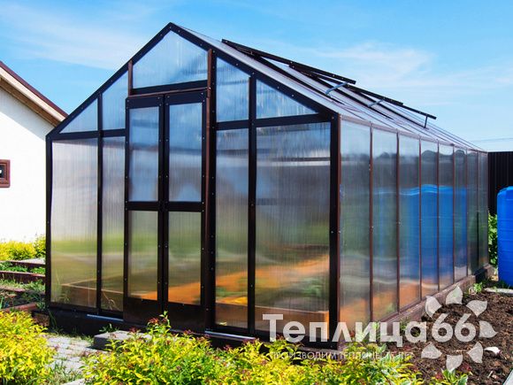 Теплица Рада Гарденикс 3 П под сотовый поликарбонат, ширина 3 м